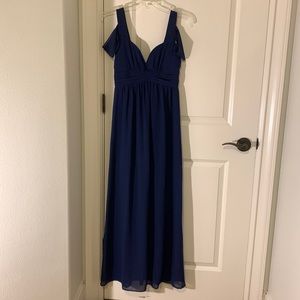 Navy blue prom dress